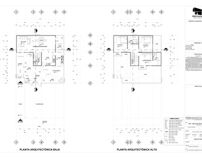 Plano arquitectónico-Casa Francisco I Madero en AutoCAD