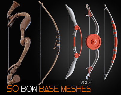 50 Bow Base Meshes - Vol-2