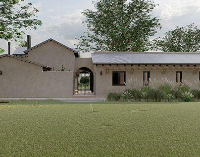 Render of a country house project