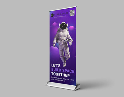 Roll Up Banner Design for Space Company