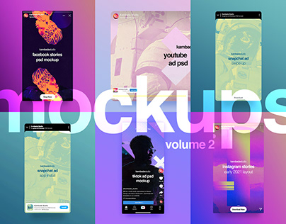 Kambada Mockup Pack - Volume 2 (PSD Photoshop files)