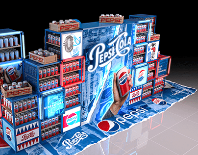 Pepsi Display with gifts