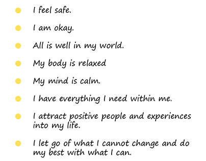 Daily Positive Affirmations For Mental Health