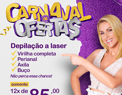 Campanha carnaval - Mais Laser Santos