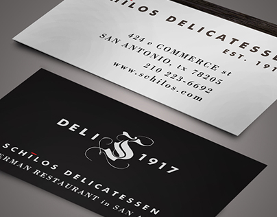 Schilo's Delicatessen Business Card