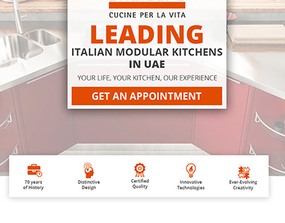 Snaidero Modular Kitchens UAE Landing Page
