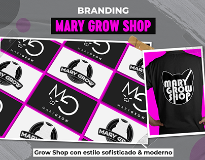 Project thumbnail - Branding para Mary Grow Shop