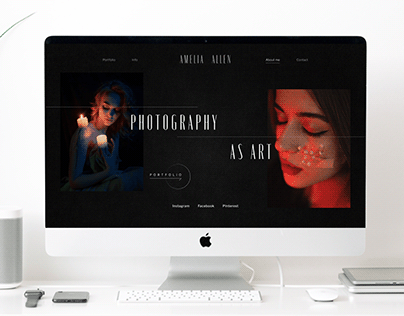 Landing page portfolio for photographer UX/UI Design