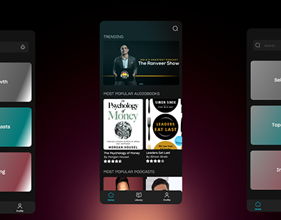 Audiobook and Podcasting App UI