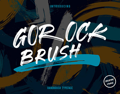 Gorock BrushFont