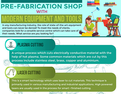 Pre-Fabrication Shop With latest Tools and Equipment