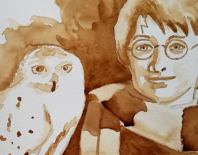 Harry Potter and the Sorcerer's Stone Coffee Painting