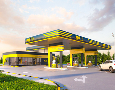 Design of gas station.