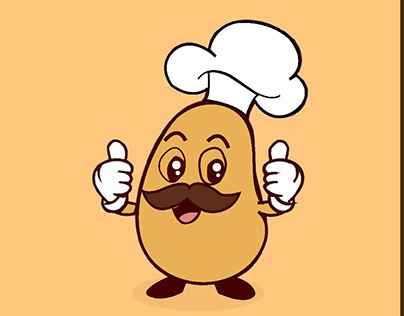 Project thumbnail - cute potato chef cartoon illustration