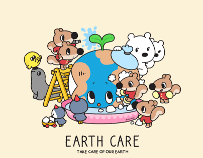 EARTH CARE Illustration (+GIF Ver)