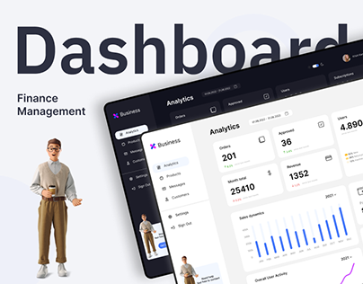 Dashboard ui/ux | Finance Management | Дашборд
