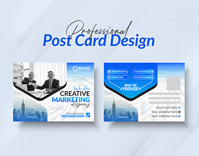Corporate Business Post Card Design.