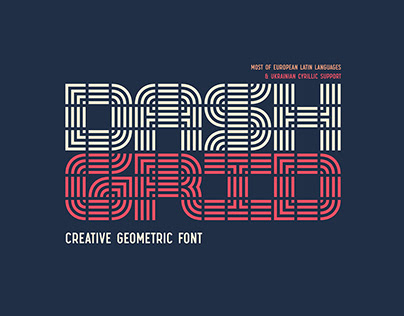 Dash Grid font