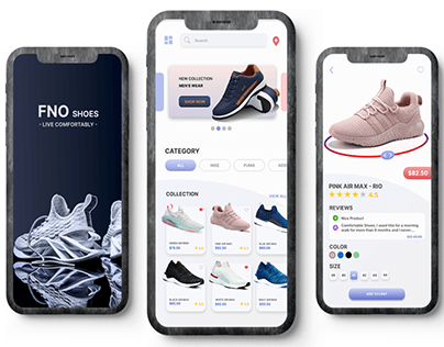 Ui/Ux Mobile App Design - FNO Shoes