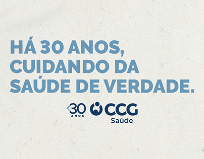 CCG Saúde: Campanha de 30 anos