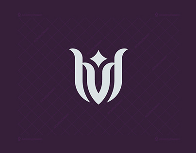 V Letter Twin Eagle Logo