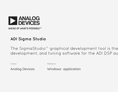 ADI_Sigma studio