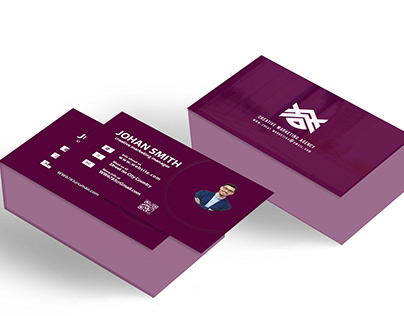 "Corporate Elegance: Business Card Design Showcase"