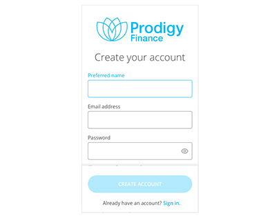 Account creation + sign-in redesign