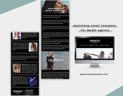 Mailchimp Email Template for Media & Entertainment