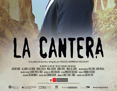Logo y cartel del film La Cantera