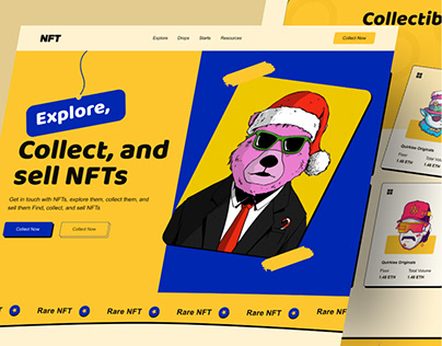 NFT Landing Page Website Design