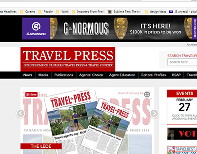 Travel Press Web Site