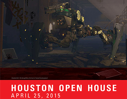 Academy of Art University - Houston Open House Postcard