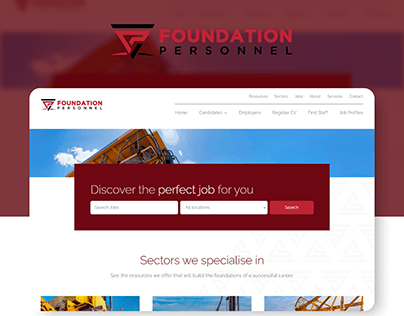 Website design & dev for Foundation Personnel