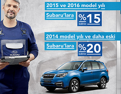 Subaru Türkiye | Periyodik Bakım Kampanya Afiş