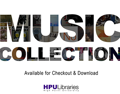 HPU Music Collection Signage