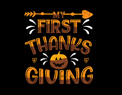 My first thanks giving T-shirt design