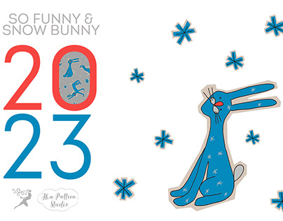 Snow Bunny Design. Happy New Year 2023!