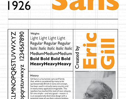 Gill Sans Typography Poster