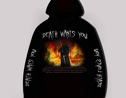 Print design on a hoodie