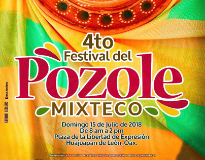Poster 4to Festival Pozole Mixteco