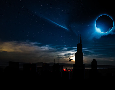 creative image "Eclipse" compositing