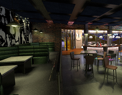 Life bar and music interior concept and result.