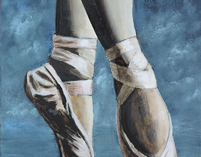Ballerina Feet En Pointe