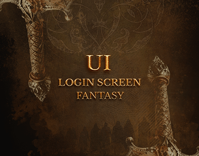Project thumbnail - UI Fantasy-Medieval Login screen (Game style)