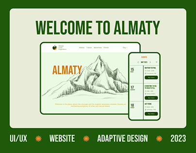 Project thumbnail - Welcome to Almaty / Website/ UX/UI