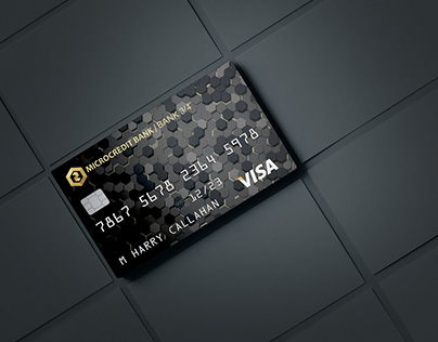 Bank card design for MICROCREDITBANK