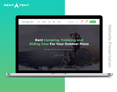 Rent-a-tent - Website Design concept
