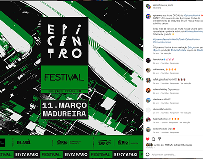 Plano de Mídia - EPICENTRO FESTIVAL em Madureira 11/03