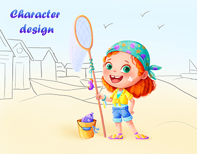 Character design - fisherman's daughter Alia